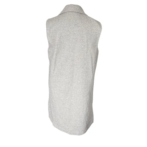 The Savile Row Co gray sleeveless collared open cardigan sweater vest XS - Image 4