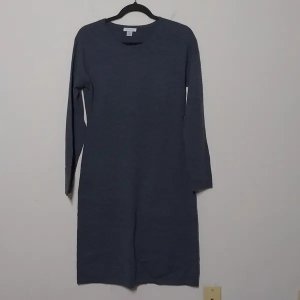 Garnet Hill Modern Merino Sweater Dress in Gray -Size S - EUC - Image 2