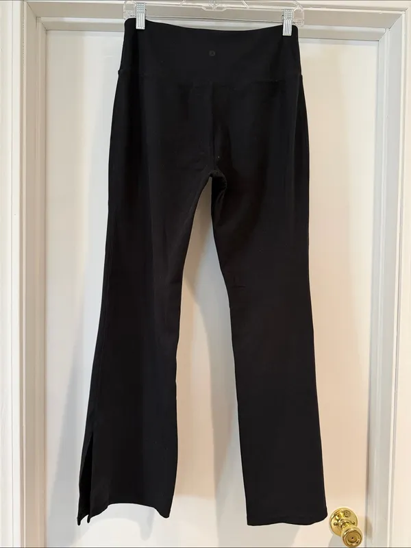 Black Flared Yoga Pants - Image 6