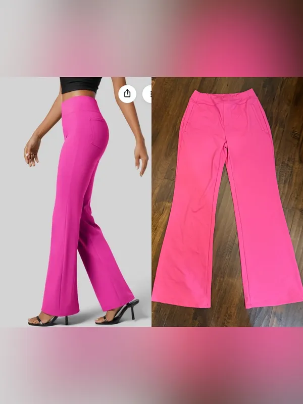 Halara Flex High Waisted Side Pocket Slight Flare Work Pants Size Medium Tall - Image 2