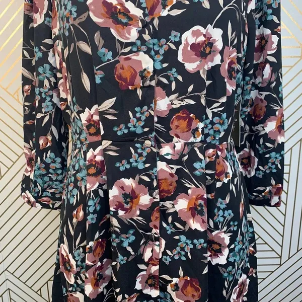 Lulus‎ Such a Beauty Black Floral Button-Up Dress - Image 5