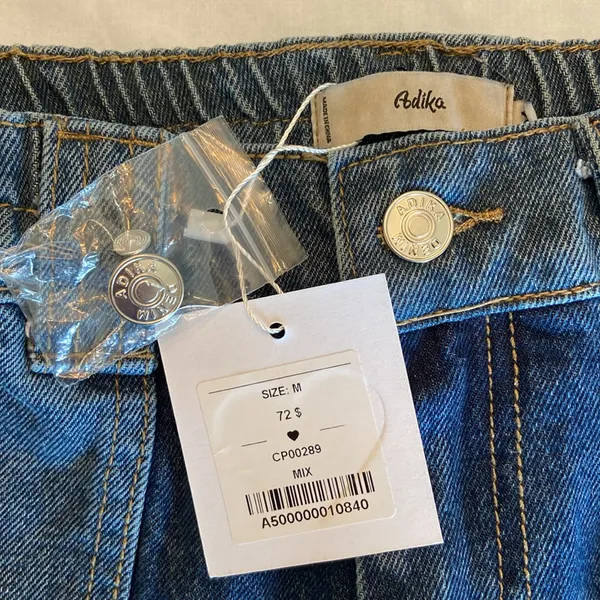 Adika Two-Tone Blue Denim Cargo Jumpsuit - Image 2