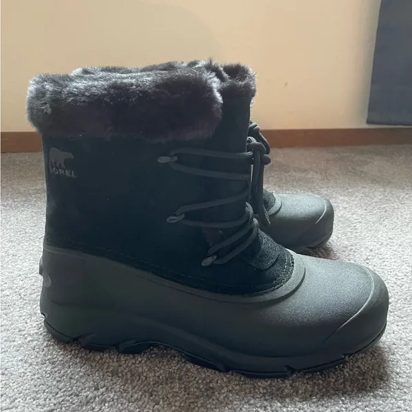 Sorel Snow Angel Lace Up Boots Women’s 10 black - Image 2