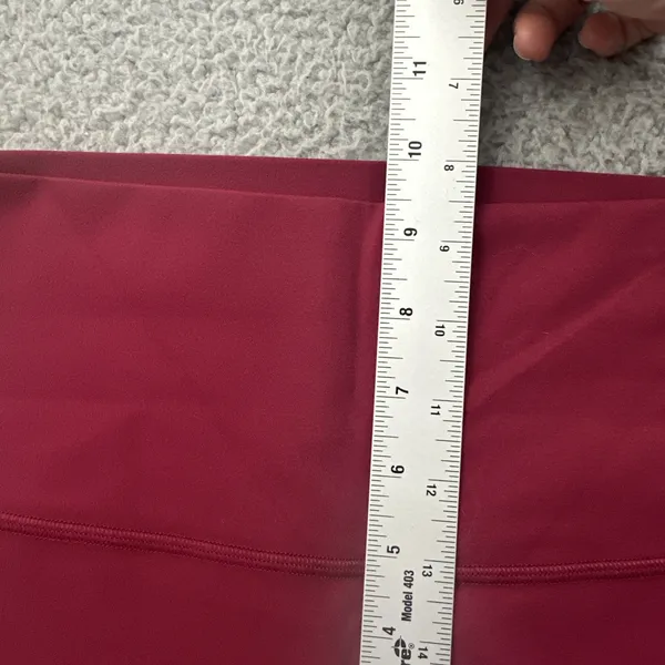 Lululemon Align High Rise Leggings Pomegranate Pink Athletic Women's 8 x 28 - Image 9
