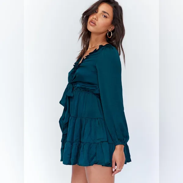 Princess Polly Randi Mini Dress in Teal Size 6 - Image 7