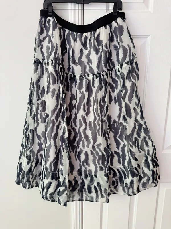 Anthropologie Maeve Full Midi Puffy Skirt, Size XL - Image 10
