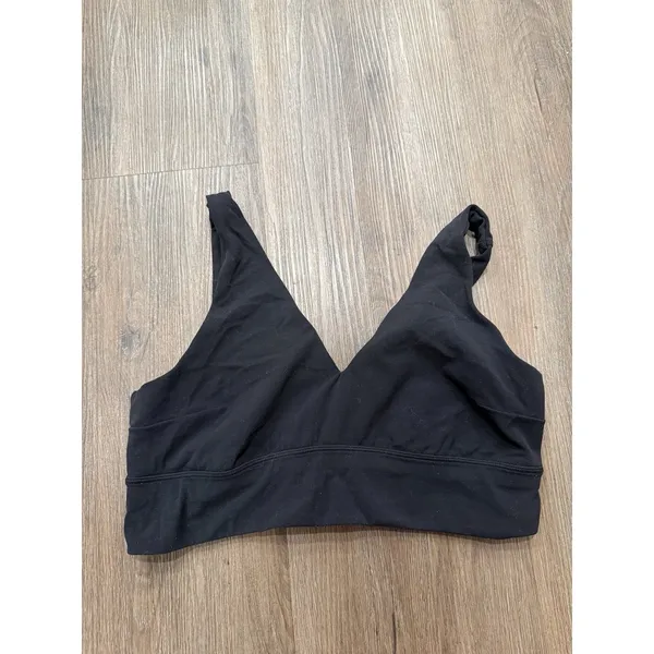 Lululemon‎ Align V-Neck Bra *Light Support, A/B Cup Size 14 Black - Image 3