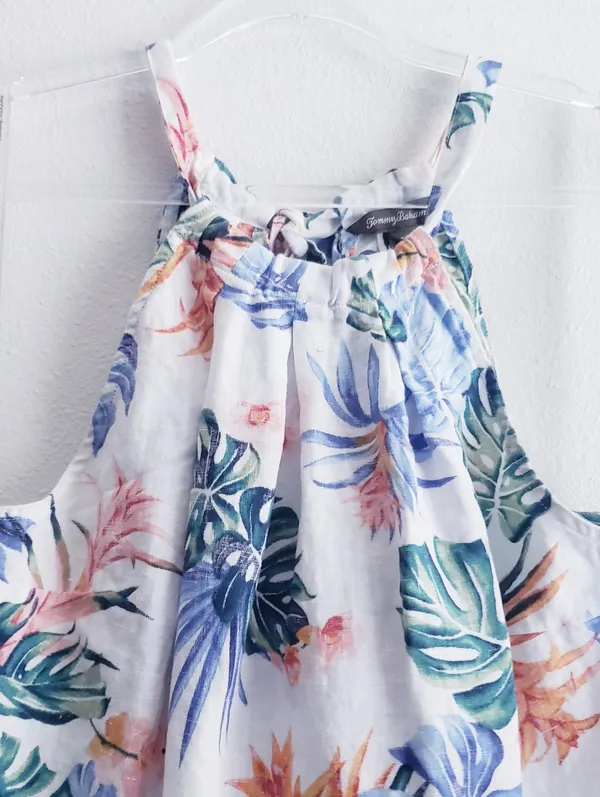 Tommy Bahama Palm Leaf Halter Vacation Tank Top - Image 3