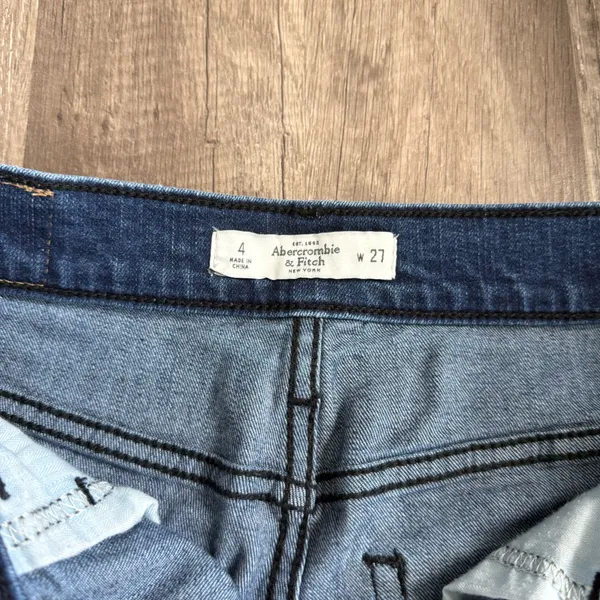 Abercrombie & Fitch W27 Frayed Denim Cutoff Shorts - Image 5