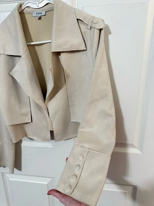 White suede jacket - Image 4