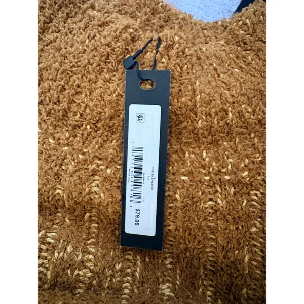 Steve Madden Mock Neck Sweater Womens Medium Brown New Ribbed - Image 10