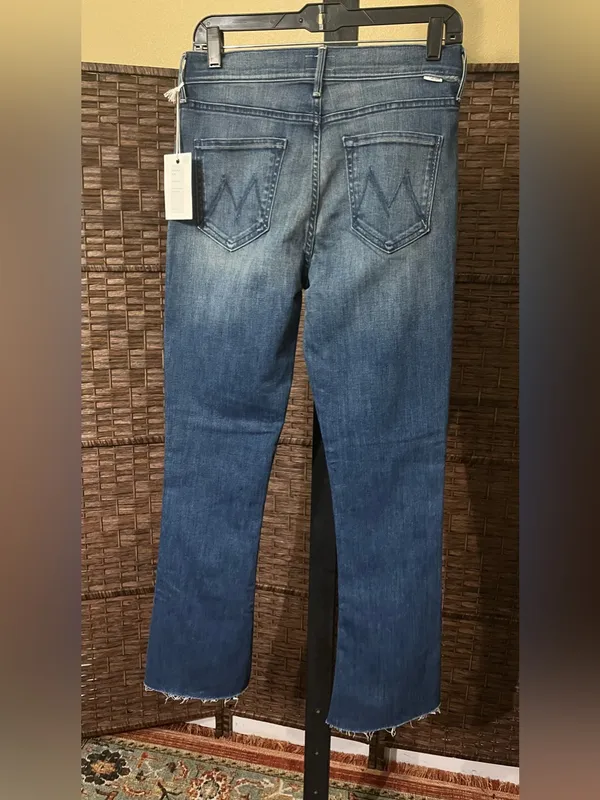 NEW MOTHER “The Runaway Step Fray” Jeans – A Night in Havana, Size 28 - Image 4