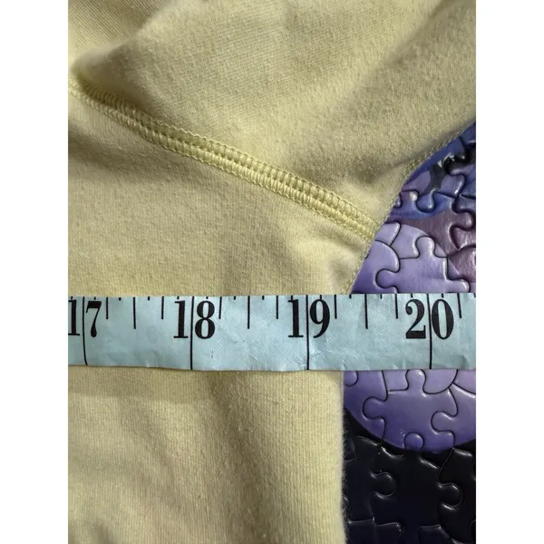 Lululemon Rejuvenate Crewneck Pullover Zipper Sweater Mellow Lemon‎ Size 10 Flaw - Image 6