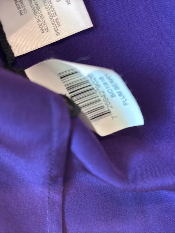 BCBG Max Azria Drea‎ Silk Blouse Size Small - Image 7