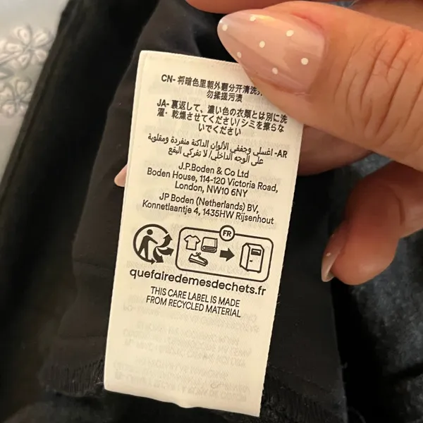 Boden Westbourne Ponte Trousers Charcoal Gray Wide Leg Cropped Pants R0477 - Image 10
