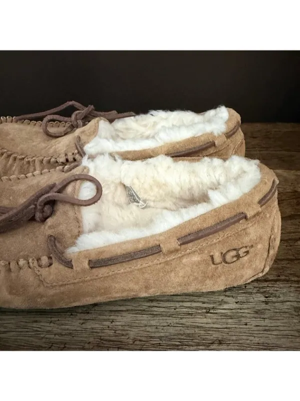 UGG Dakota Moccasins Slippers Chestnut - Image 11