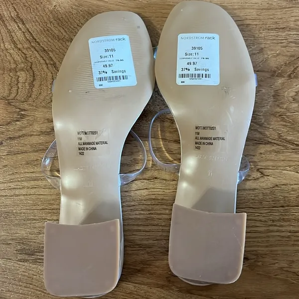 Steve Madden | Nude & Clear Chunky Heels - Image 6