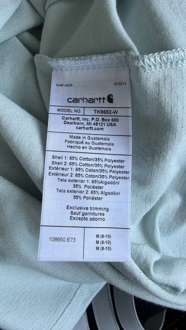 Carhartt Force Women’s Relaxed Fit Midweight Pocket T-Shirt - Size M (8-10) - Mint Green NWT - Image 10