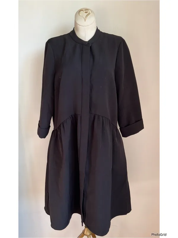 Tuckernuck Black Collared Shirt Dress Small - Image 2