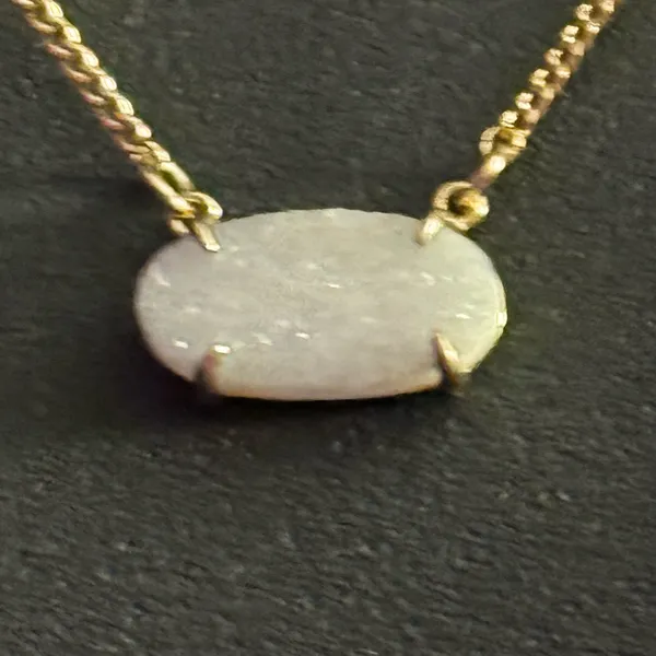 Luna Norte gold tone druzy quartz pendant necklace - Image 2