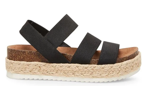 Madden Girl NWT Black Platform Sandals. Size 8.5 - Image 4