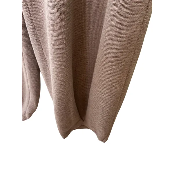 Urban Outfitters Mauve‎ Brown Linen Blend Pleated Knit Sweater Pants Large - Image 4