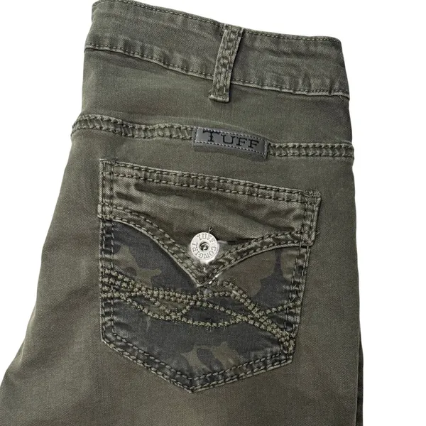 Cowgirl Tuff Tuff Flex Olive Green Trouser Flare Jeans 32x33 Western Coastal - Image 8