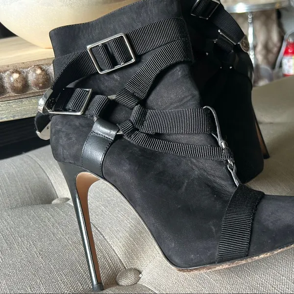 DSQUARED2 Parachute Mobile Ankle Boots Size 38 Black - Image 7