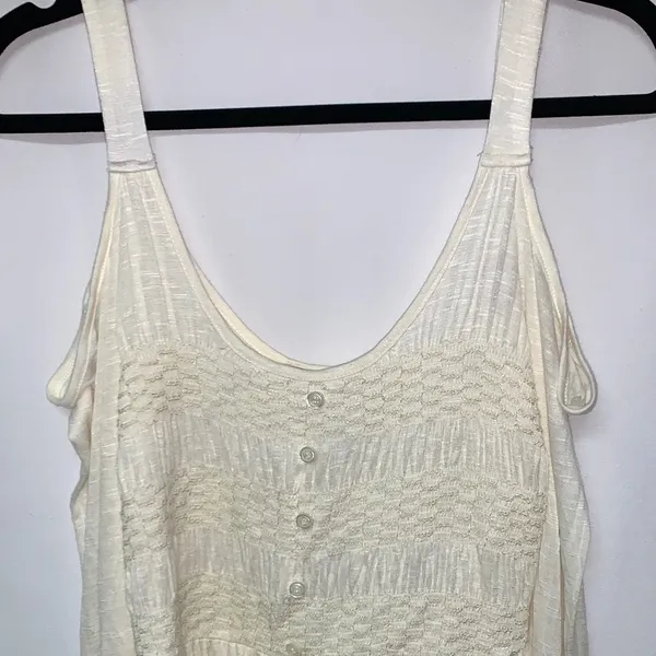 American Rag Cream Cold Shoulder Blouse - Image 3