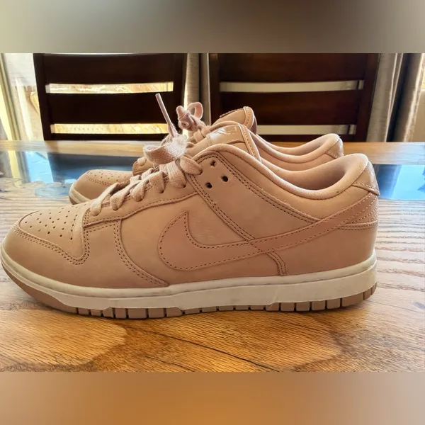 Nike Women's Sneakers Light pink Leather Low Tops - Image 7