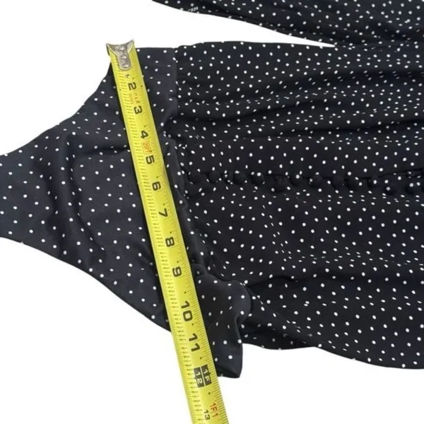 AFRM Rexy Button Front Bodysuit Polka Dot Special Occasion‎ Feminine Party M - Image 10