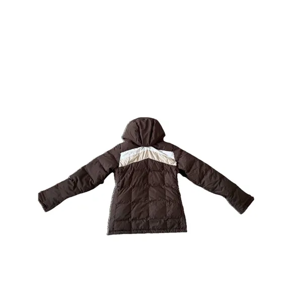 Oakley Women's Full Zip Ski Snowboard Jacket Brown Pink Small Down Puffer‎ Coat - Image 7