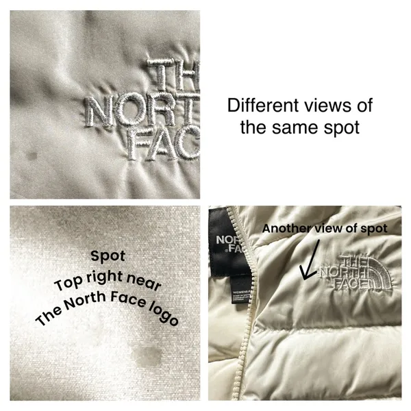The North Face 550 Down Puffer Jacket XS Cream Off White Aconcagua - Image 13