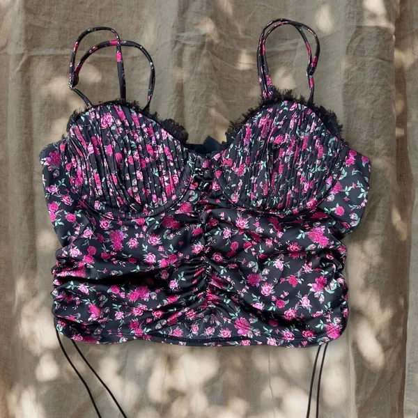 For Love & Lemons Melrose Bustier Floral Top - Image 5