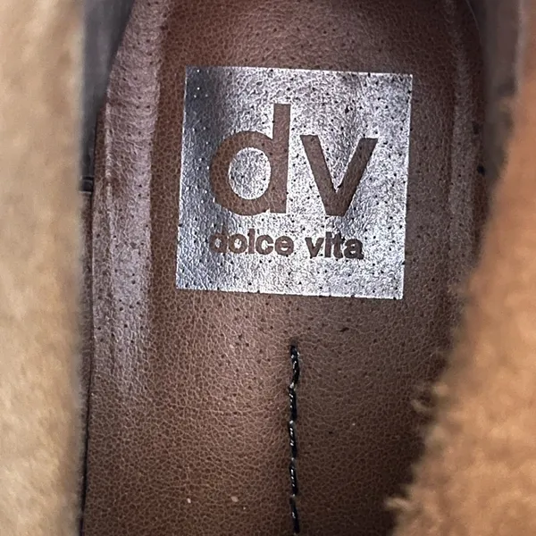 Dolce Vita Suede Leather Ankle Boot Women Sz 7 Brown Zip In Back‎ Western Style - Image 8