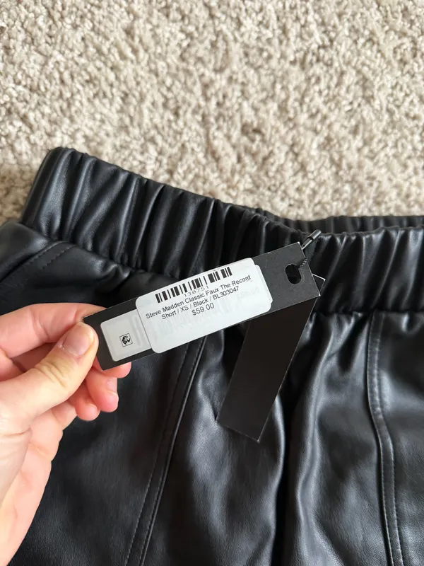 Steve Madden Leather Shorts - Image 2