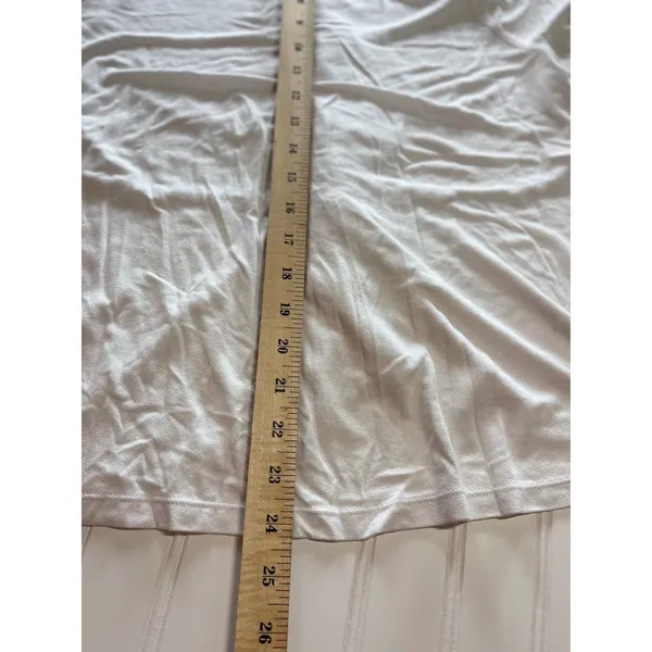 Free People White Knot Front Choker Keyhole Neckline‎ Short Sleeve Top Large - Image 7