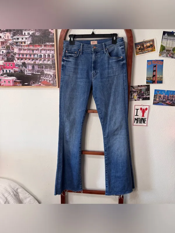 Mother the weekender fray a groovy kind of love jeans - Image 3
