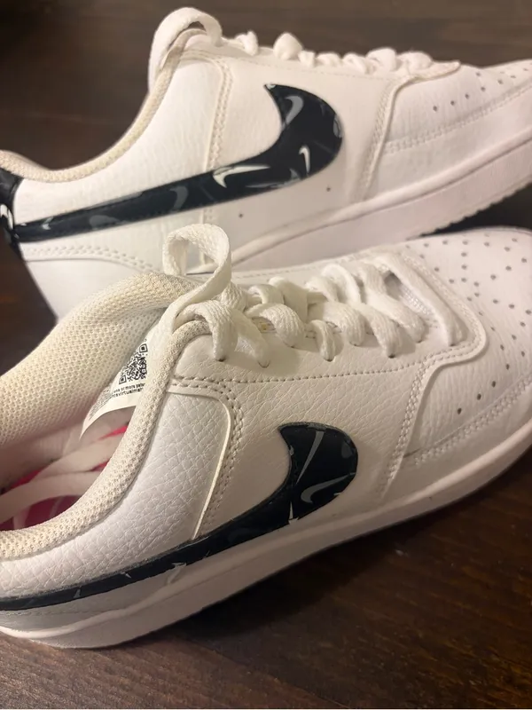NEW Nike Court Vision Low Shoes Pink Swooshfetti DM8079 100 Women's Size 7.5 - Image 4