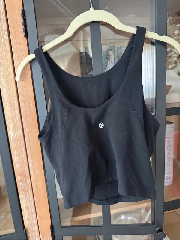 Lululemon Align High Neck Tank Top Black long line sports bra workout nulu - Image 3