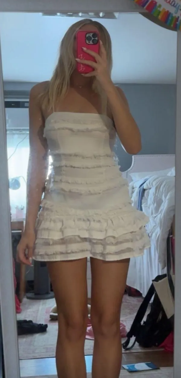 Princess Polly Molina Mini Dress White - Image 5