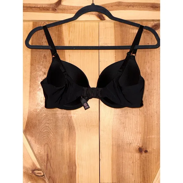 Victoria's Secret Black Perfect Coverage Bra 36C Smooth Underwire T-Shirt Basic - Image 2