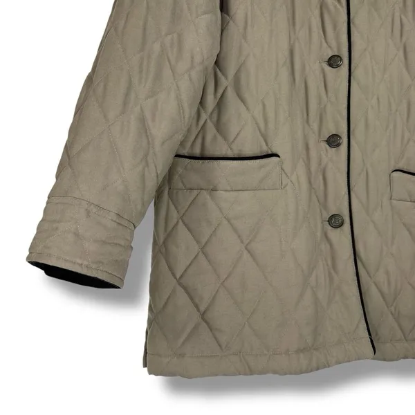 Bromley Sport Jacket MP‎ Quilted Thermolite Light Puffer Velvet Trim Chore Coat - Image 3