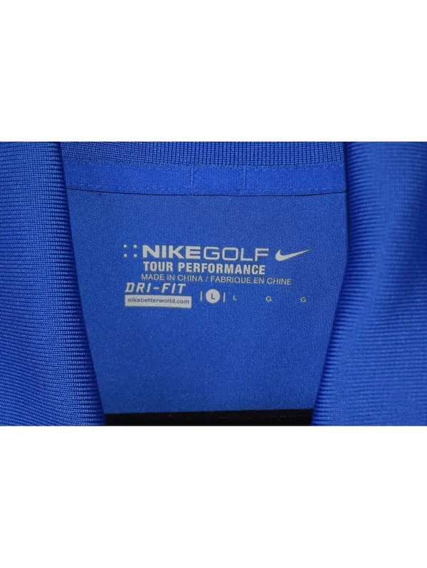 Nike Golf Tour Performance Blue Ombre Polo Shirt Size Large Short Sleeve - Image 3