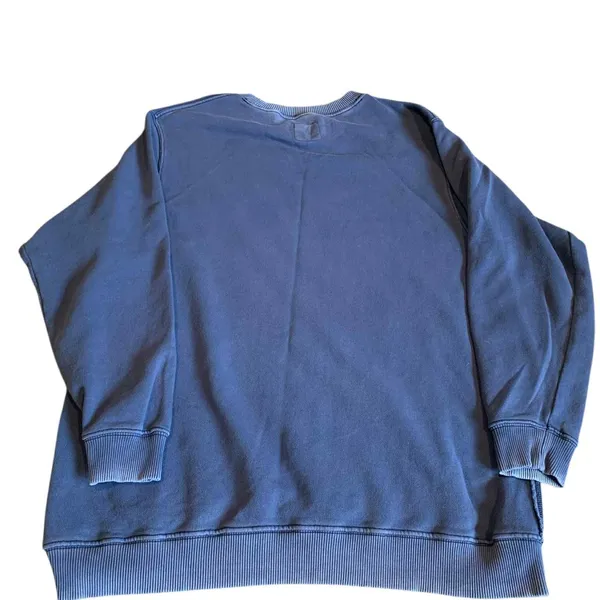 ​Aerie UPSTATE Blue Crewneck Sweatshirt S Petite Vtg Wash‎ Faded Aesthetic VSCO - Image 3