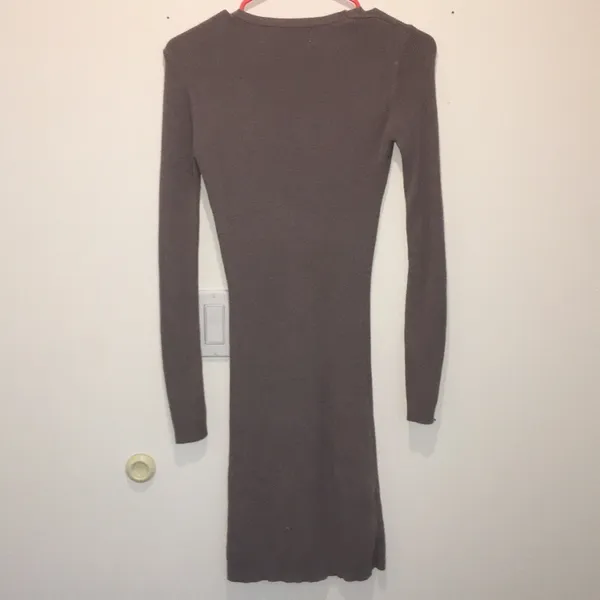 Women’s Mauve Sweater Dress Stretchy Soft Size Medium - Image 6