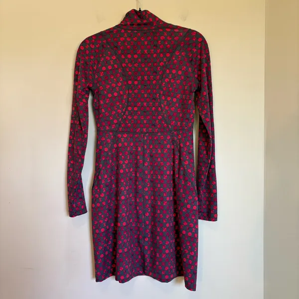 Title Nine Women's XS Extra Small Dark Gray Long Sleeve Athletic Stretchy Dress‎ - Image 5