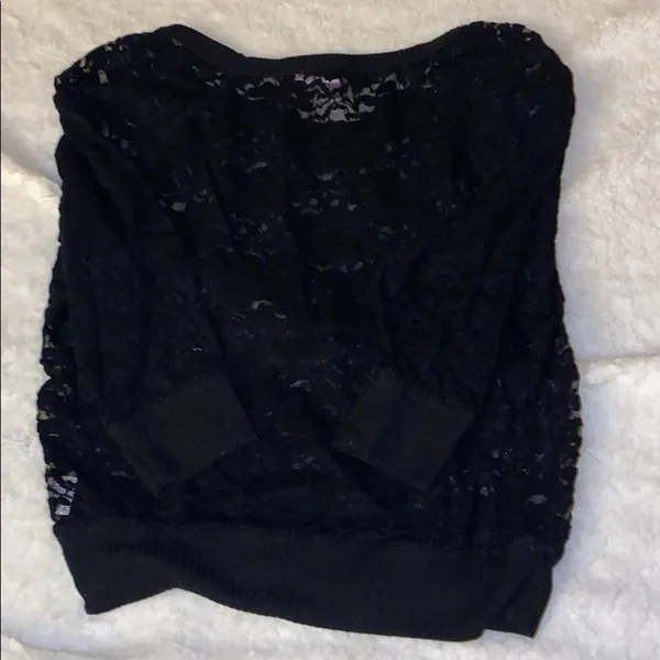 Lace Long Sleeve Top - Image 3