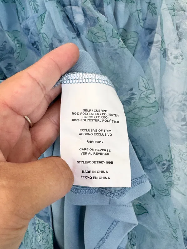 Altar'd State blue floral mini dress S - Image 6