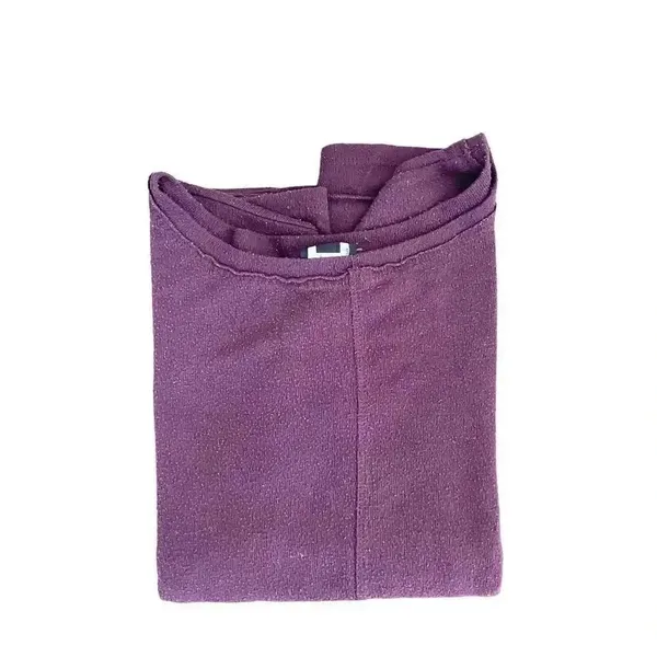 H by Bordeaux Burgundy Lightweight Cropped Stretchy Soft Womens Sweater SZ L - Image 9